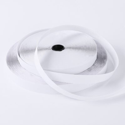 White adhesive Velcro hook and loop tapes
