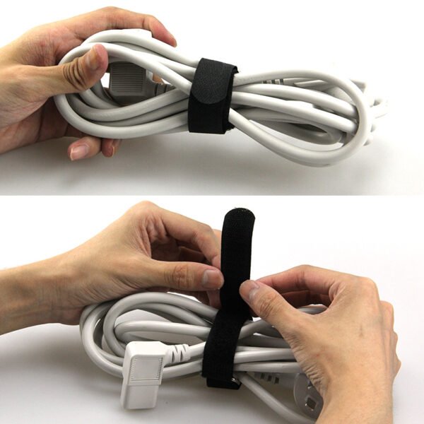 Reverse buckle storage strap
