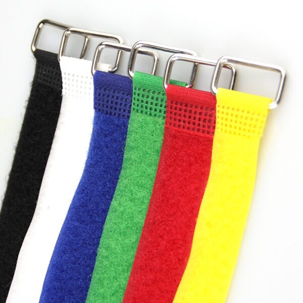 Reverse buckle storage strap