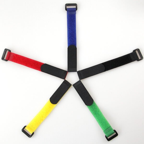 Reverse buckle storage strap