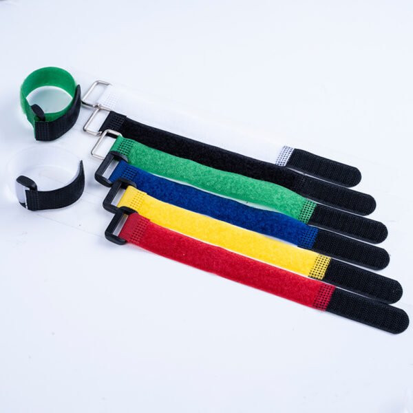 Reverse buckle storage strap